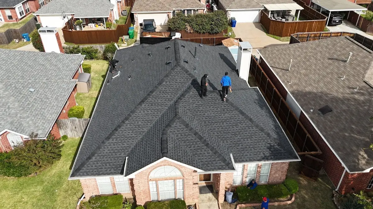 Slate & Tile Roof Repair work in progress on a Houma property